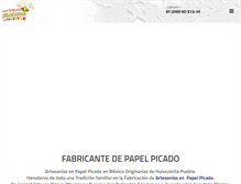 Tablet Screenshot of papelpicadoalamexicana.com
